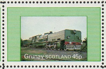 Local (cinderella) Stamps of Scotland : Trains : Grunay Beyer-Garratt